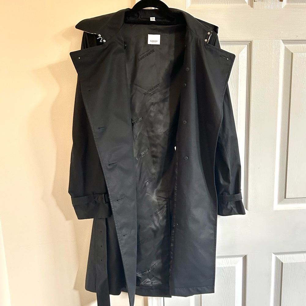 Black Burberry Trench Coat - Picture 3 of 9